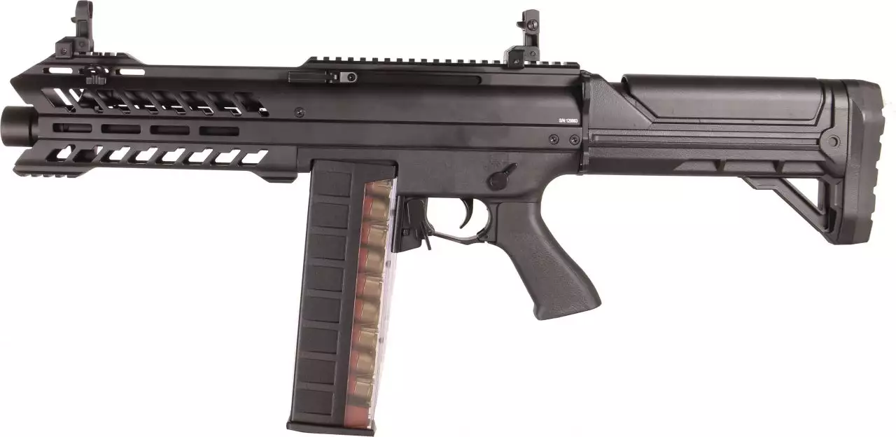 Réplique Fusil a pompe Franchi 3-shot crosse Pleine ressort - asg