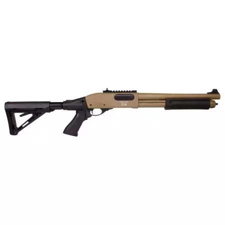 Fusil à Pompe Shotgun Secutor Velites G-III M870 CQB Gaz Tan - SAV0006