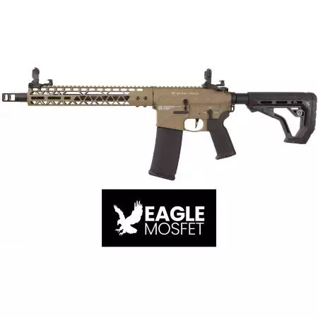 Fusil GP M4 R15 Freya Skeleton 13P ETU AEG Delta Armory - Bi-ton Tan