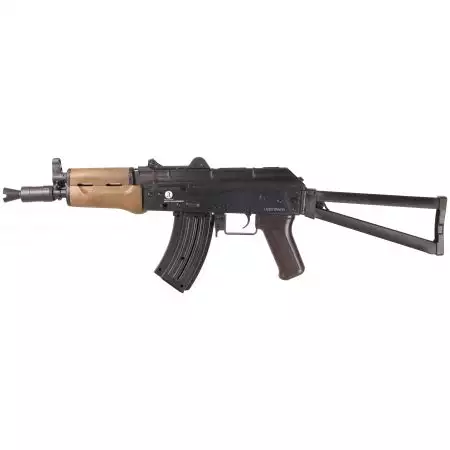 Fusil Kalashnikov AKS-74U Spring Cybergun - Bi-ton Bois