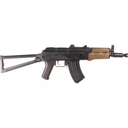 Fusil Kalashnikov AKS-74U Spring Cybergun - Bi-ton Bois
