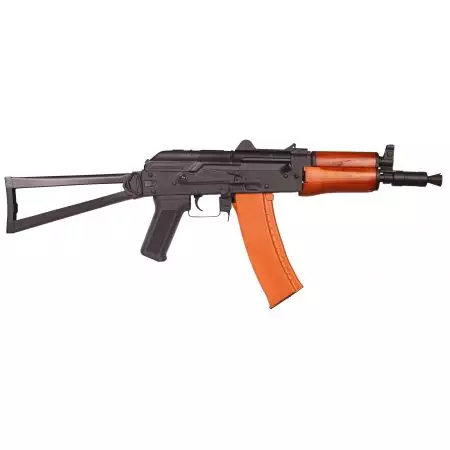 Fusil Kalashnikov AKS74U  AEG Métal Bois - Cyma - Noir et Bois