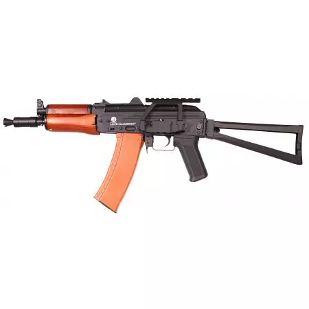 Fusil Kalashnikov AKS74U  AEG Métal Bois - Cyma - Noir et Bois