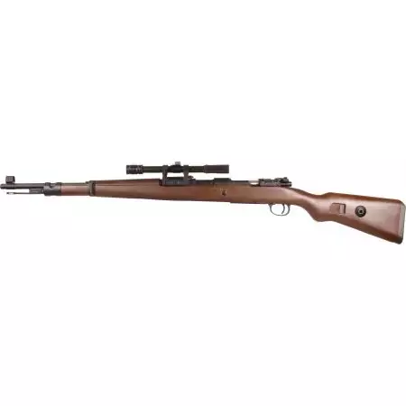 Fusil Kar 98K Spring + Lunette de visée ZF-41 Snow Wolf - Bi-ton Bois