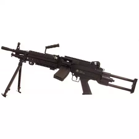 Fusil LMG FN Herstal M249 AEG Machine Gun - Noir