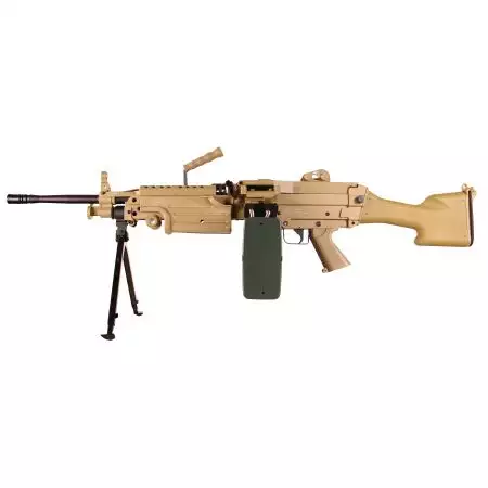 Fusil LMG FN Herstal M249 MK2 AEG A&K - Tan