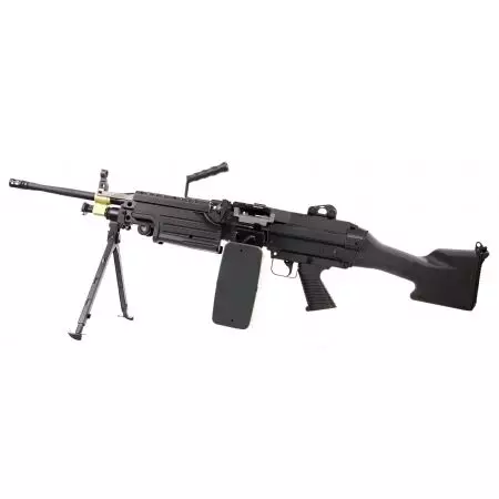 Fusil LMG Light Machine Gun M249 MKII Long AEG Full Metal A&K - Noir