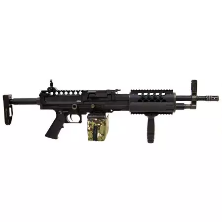 Fusil LMG Light Machine Gun Stoner 99 KAC AEG Classic Army - Noir