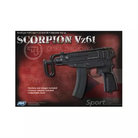 Fusil Mitrailleur CZ Scorpion VZ61 AEG Electrique Metal et ABS - 16529