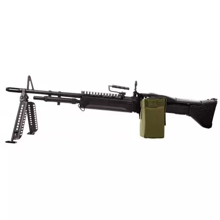 Fusil Mitrailleur LMG Type M60 Vietnam AEG Full Metal A&K - Noir