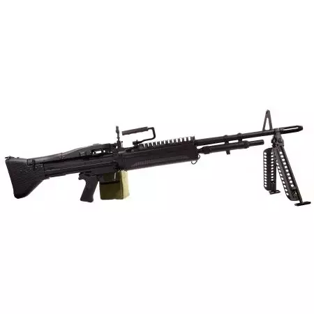 Fusil Mitrailleur LMG Type M60 Vietnam AEG Full Metal A&K - Noir