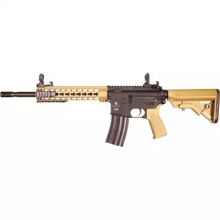 Fusil Recon Superlite Carbontech 14.5P AEG Evolution - Bi-ton Tan