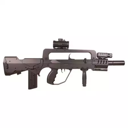 Fusil Type Famas M46 Spring + Accessoires Double Eagle - Noir