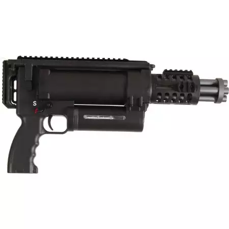 Fusil Vulcan Minigun WE-23 Mini AEG Well - Noir