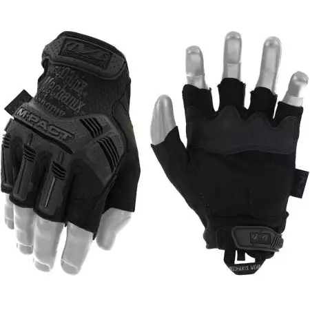 Gants Mitaine Protection M-Pact Fingerless Mechanix - Noir