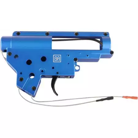 Gearbox QD Renforcée V2 - 8mm - Câblage Arrière - Specna Arms - Bleu