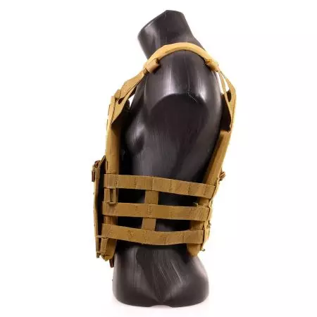 Gilet Tactique JPC Plate Carrier V18 Laser Cut Delta Tactics - Tan