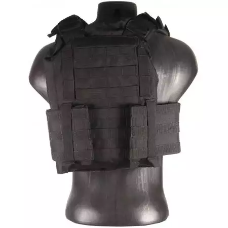 Gilet Tactique Plate Carrier Molle Delta Tactics - Noir