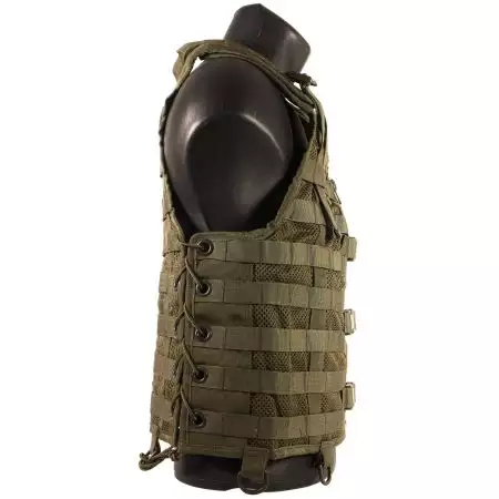 Gilet Veste Tactique Classique Molle Miltec - Olive