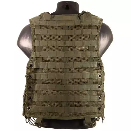 Gilet Veste Tactique Classique Molle Miltec - Olive