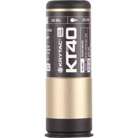 Grenade 40mm KT40 Gaz 150 Billes Krytac - Bi-ton Gold