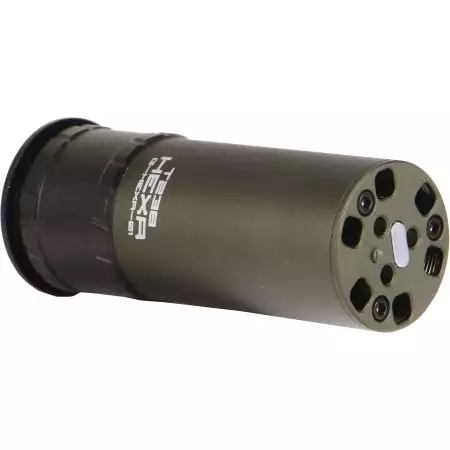 Grenade 40mm Tra&ccedil;ante Hexa Gaz 48 Billes T238 - Olive