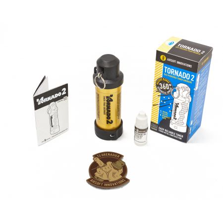Grenade Impact 360&deg; Tornado 2 Gaz 200 Billes Airsoft Innovation - Gold