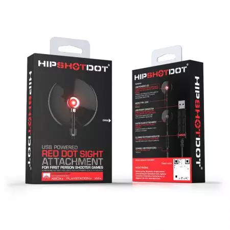 Hipshot Dot - Red Dot Point Rouge Pour FPS - Xbox 360 & One - Ps3 & Ps4 - Nintendo Wii - HSD-1619