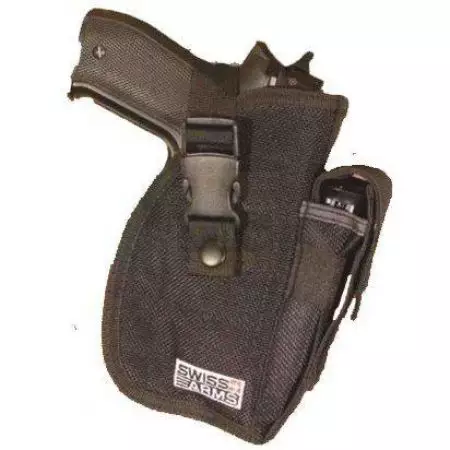 Holster Ceinture Ambidextre Pour Droiter & Gaucher Swiss Arms - Noir