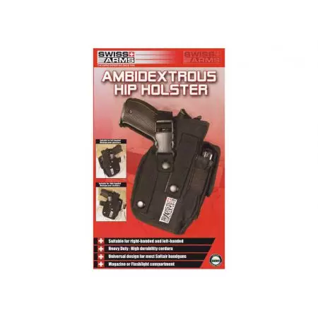 Holster Ceinture Ambidextre Pour Droiter & Gaucher Swiss Arms - Noir