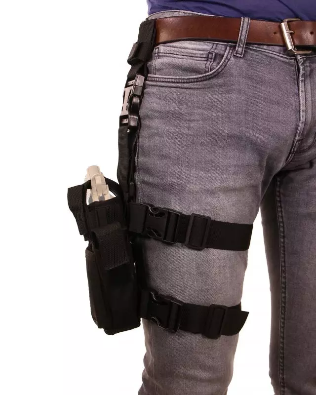 Porte-chargeurs Tactique JUST MILITARY – Cuissard Cordura – Neuf (Airsoft)