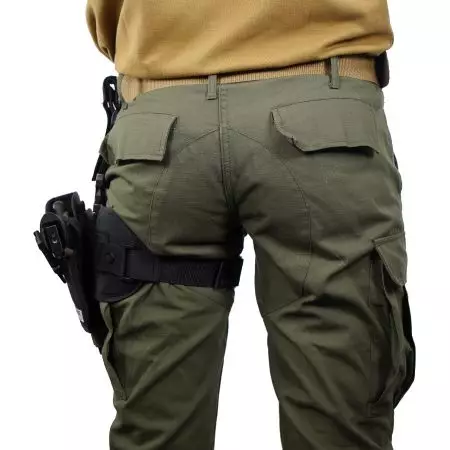 Holster De Cuisse Gaucher Universel Semi-Rigide Swiss Arms - Noir