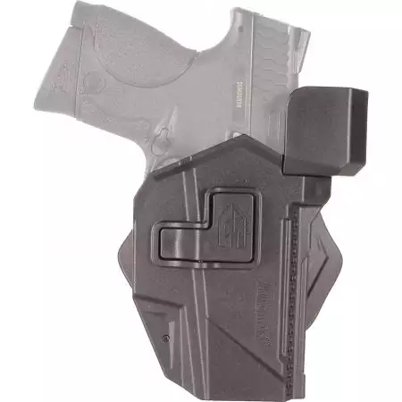 Holster Droitier Rigide - Glock + RMR - Amomax - Noir