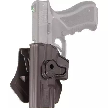 Holster Gaucher Rigide pour Glock 17 Amomax - Noir