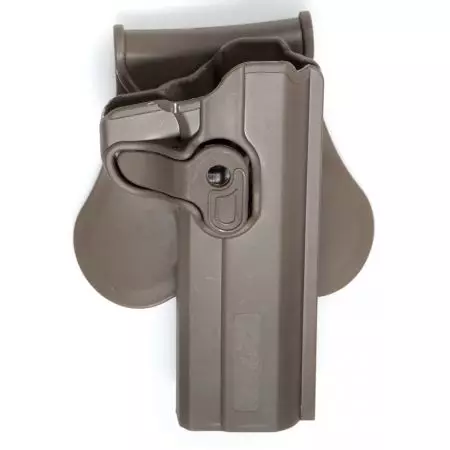 Holster Paddle CQC Droitier Rigide Rotatif R&eacute;pliques 1911 ASG - Tan