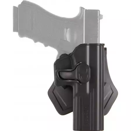 Holster Rigide Droitier - Glock 17 G22 G31 - Amomax - Noir