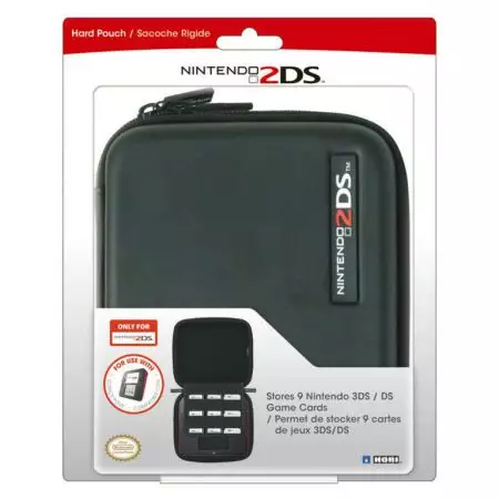 Housse Sacoche Rigide Noire Hori Protection Console Nintendo 2DS - 2DS-002u