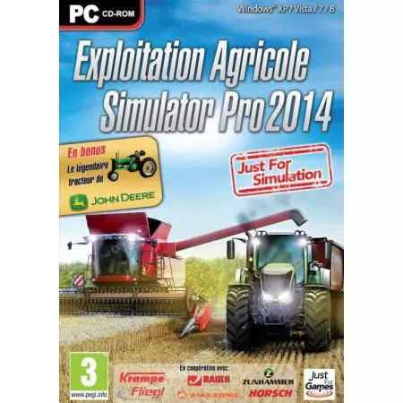 Jeu Pc - Exploitation Agricole Simulator Pro 2014