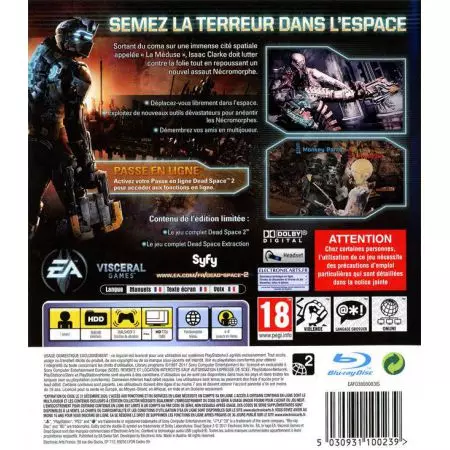 Jeu Ps3 - Dead Space 2 Limited Edition
