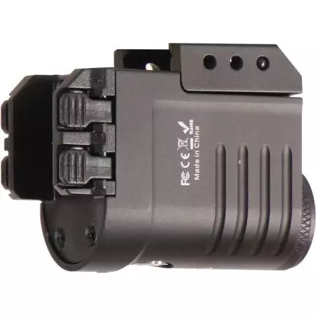 Lampe Tactique L53A1F 360 Lumens + Laser Skywoods - Noir