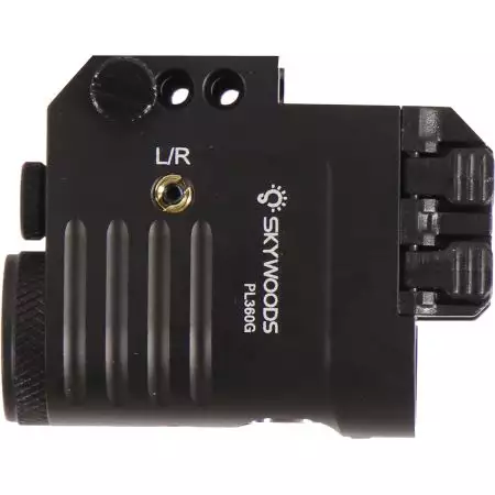 Lampe Tactique L53A1F 360 Lumens + Laser Skywoods - Noir