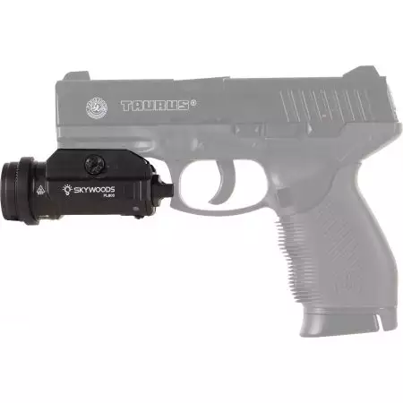 Lampe Tactique PL800 800 Lumens + Laser Skywoods - Noir