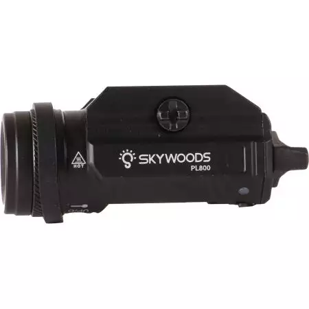 Lampe Tactique PL800 800 Lumens + Laser Skywoods - Noir