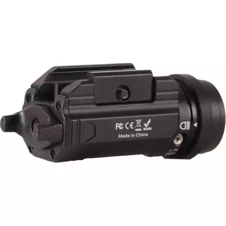 Lampe Tactique PL800 800 Lumens + Laser Skywoods - Noir