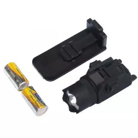 Lampe Torche Tactique Courte Super Xenon - Noir