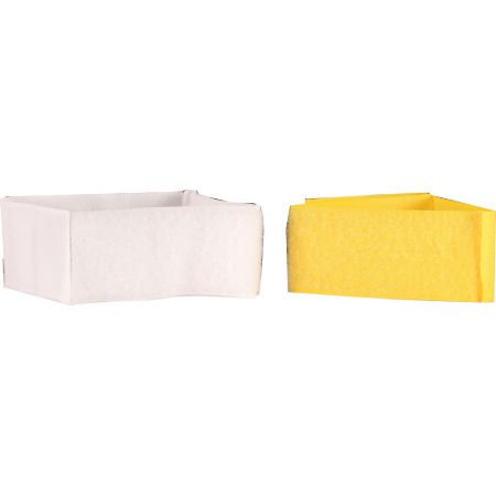 Lot 10 Brassards Team Patch - Blanc & Jaune - Invader Gear