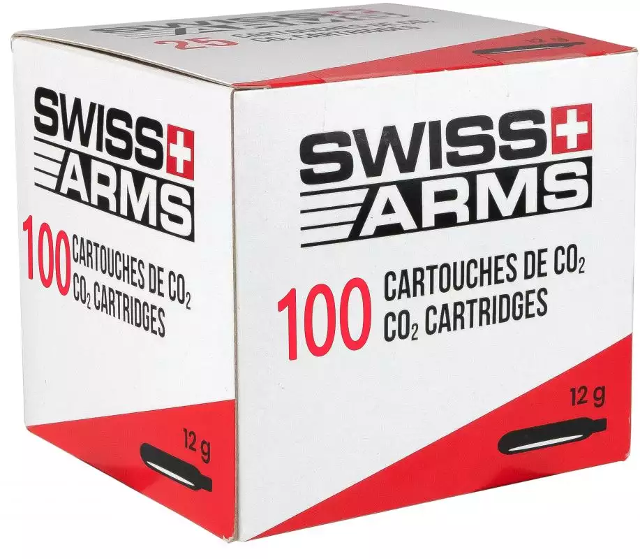 Lot 100 Cartouches De Co2 Swiss Arms 