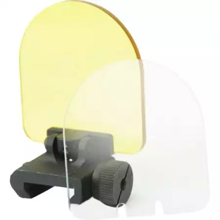Lot 2 Lentilles Verres De Protection Flip-Up Picatinny  - Noir