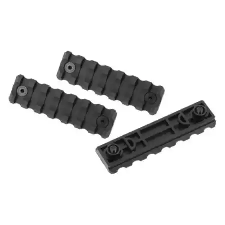 Lot 3 Rails Picatinny pour Garde-Main Keymod 7 Slots Noir - VFC
