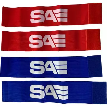 Lot 4 Brassards Team Patch - Rouge & Bleu - Swiss Arms